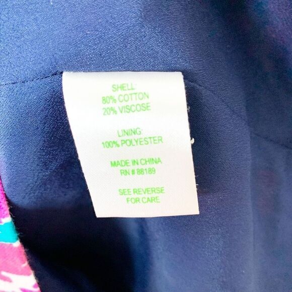 Lilly Pulitzer Kirkland Hearts A Flutter Chevron Keyhole Back Colorful Dress - 4 - Picture 10 of 14